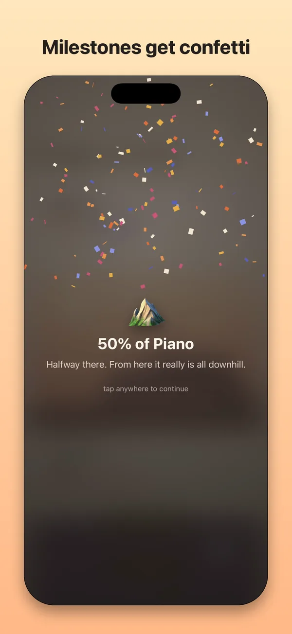 Milestones get confetti